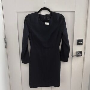 Club Monaco Elegant navy  Long Sleeve Dress